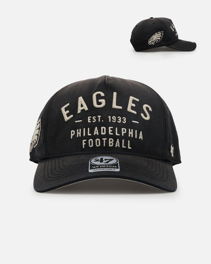 47 Brand Philadelphia Eagles Dusted 47 Hitch Snapback Black