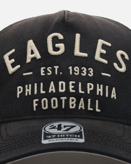 47 Brand Philadelphia Eagles Dusted 47 Hitch Snapback Black