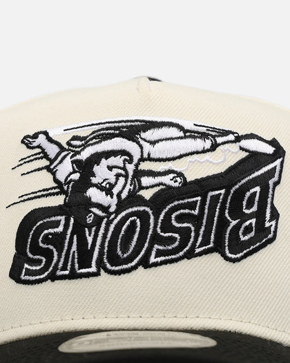 New Era Buffalo Bisons 'Chrome Upside Down Logo' 9FORTY A-Frame Snapback Chrome/Black