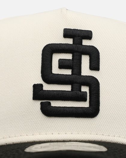 New Era San Francisco Giants 'Chrome Upside Down Logo' 9FORTY A-Frame Snapback Chrome/Black