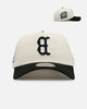 New Era Boston Red Sox 'Chrome Upside Down Logo' 9FORTY A-Frame Snapback Chrome/Black