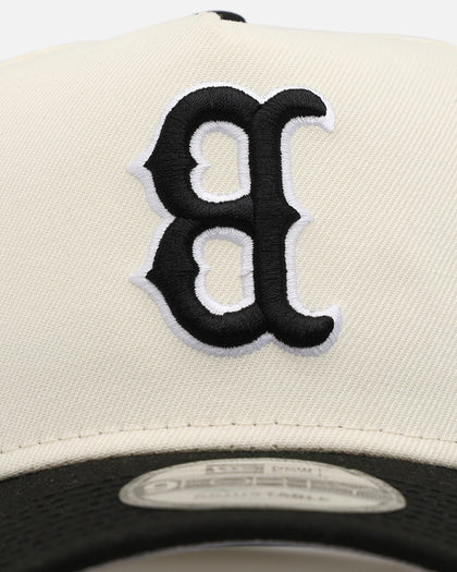 New Era Boston Red Sox 'Chrome Upside Down Logo' 9FORTY A-Frame Snapback Chrome/Black