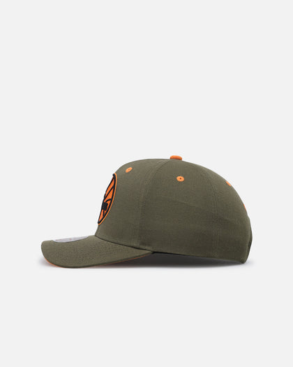 Mitchell & Ness Philadelphia 76ers 'Harmony of Hues' Pro Crown Snapback Olive/Orange