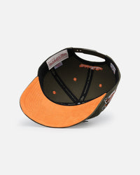 Mitchell & Ness Atlanta Braves 'Harmony Of Hues' Pro Crown Snapback Olive/Orange