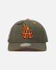 Mitchell & Ness Los Angeles Dodgers 'Harmony Of Hues' Pro Crown Snapback Olive/Orange