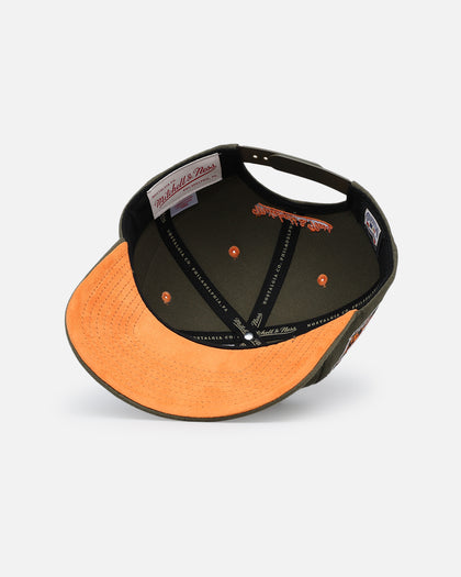 Mitchell & Ness Los Angeles Dodgers 'Harmony Of Hues' Pro Crown Snapback Olive/Orange
