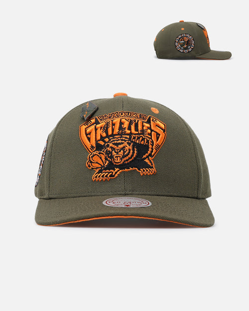 Mitchell & Ness Vancouver Grizzlies 'Harmony Of Hues' Pro Crown Snapback Olive/Orange