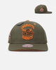 Mitchell & Ness Charlotte Hornets 'Harmony of Hues' Pro Crown Snapback Olive/Orange