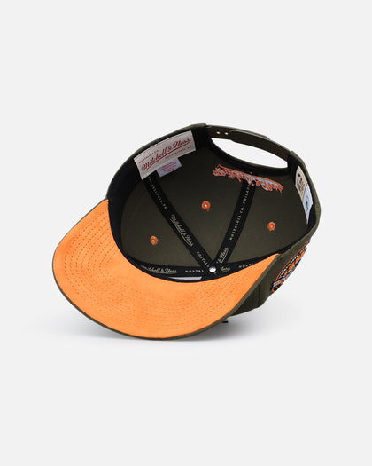 Mitchell & Ness Charlotte Hornets 'Harmony of Hues' Pro Crown Snapback Olive/Orange