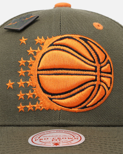Mitchell & Ness Orlando Magic 'Harmony of Hues' Pro Crown Snapback Olive/Orange