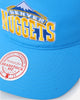 Mitchell & Ness Denver Nuggets Retro Matte Nylon Origins Snapback Blue