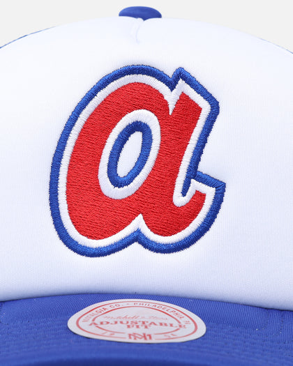 Mitchell & Ness Atlanta Braves Team Foam Trucker Snapback Blue/White