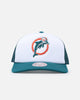 Mitchell & Ness Miami Dolphins Team Foam Trucker Snapback Teal/White