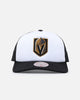 Mitchell & Ness Vegas Golden Knights Logo Foam Trucker Snapback Black/White