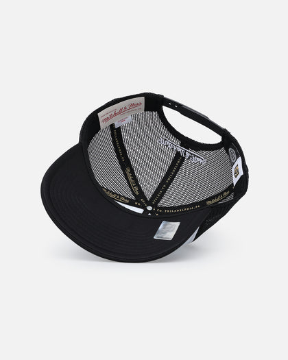 Mitchell & Ness Vegas Golden Knights Logo Foam Trucker Snapback Black/White