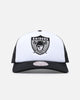 Mitchell & Ness Las Vegas Raiders Logo Foam Trucker Snapback Black/White