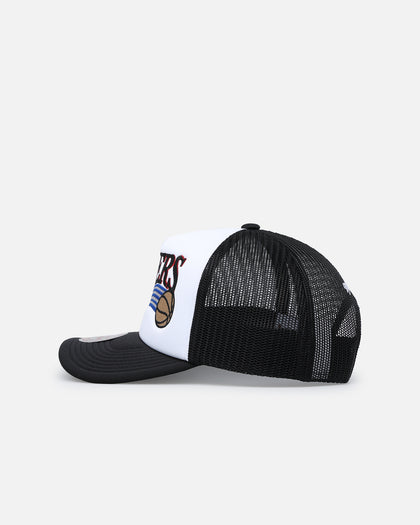 Mitchell & Ness Philadelphia 76ers Team Foam Trucker Snapback Black/White