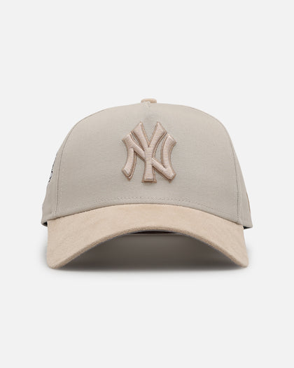 New Era New York Yankees 'Cream Suede' 9FORTY A-Frame Strapback Stone/Oatmilk