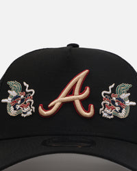 New Era Atlanta Braves 'Dragon Collection 2.0' 9FORTY A-Frame Snapback Black