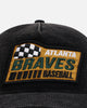 New Era Atlanta Braves 'Washed Cord Racer' Corduroy Golfer Trucker Snapback Washed Black