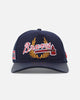 Pro Standard Atlanta Braves Fast Lane Logo Wool Trucker Strapback Midnight Navy