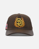 Pro Standard San Diego Padres Fast Lane Logo Wool Trucker Strapback Brown