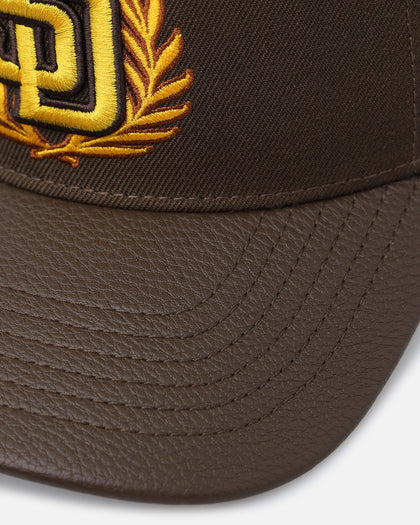 Pro Standard San Diego Padres Fast Lane Logo Wool Trucker Strapback Brown