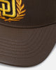 Pro Standard San Diego Padres Fast Lane Logo Wool Trucker Strapback Brown