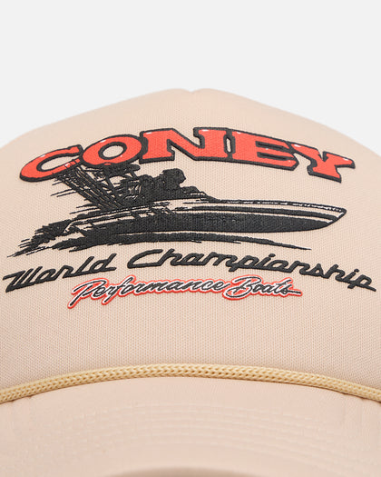 Coney Island Picnic Race Boat Trucker Snapback Oatmeal