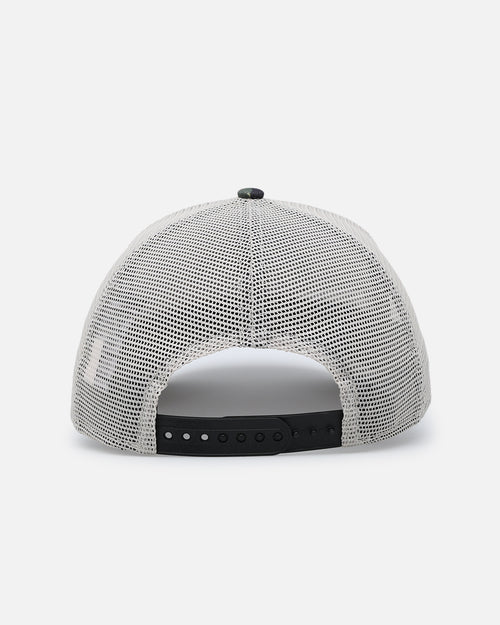 New Era Kansas City Chiefs "Camo Visor" 9FORTY A-Frame Trucker Snapback Stone/Olive