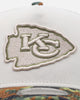 New Era Kansas City Chiefs "Camo Visor" 9FORTY A-Frame Trucker Snapback Stone/Olive