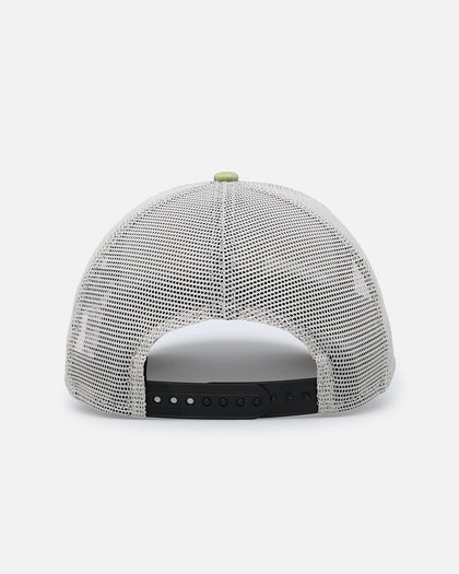 New Era Las Vegas Raiders "Camo Visor" 9FORTY A-Frame Trucker Snapback Stone/Olive