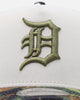 New Era Detroit Tigers "Camo Visor" 9FORTY A-Frame Trucker Snapback Stone/Olive