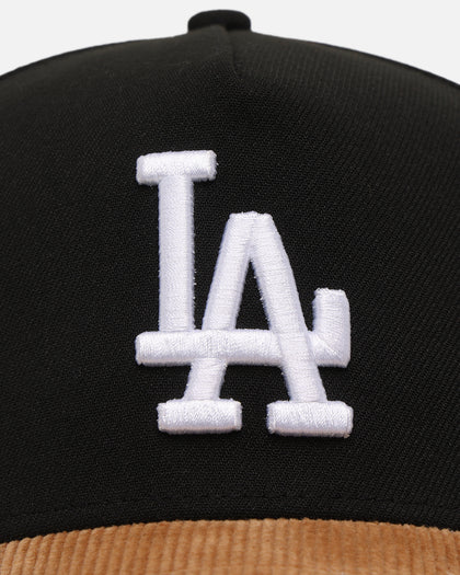 New Era Los Angeles Dodgers 'Black Wheat' 39THIRTY A-Frame Stretch Fit Black/Wheat