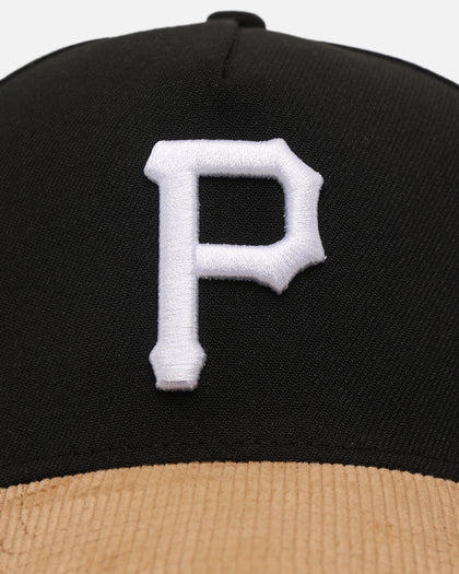New Era Pittsburgh Pirates 'Black Wheat' 39THIRTY A-Frame Stretch Fit Black/Wheat