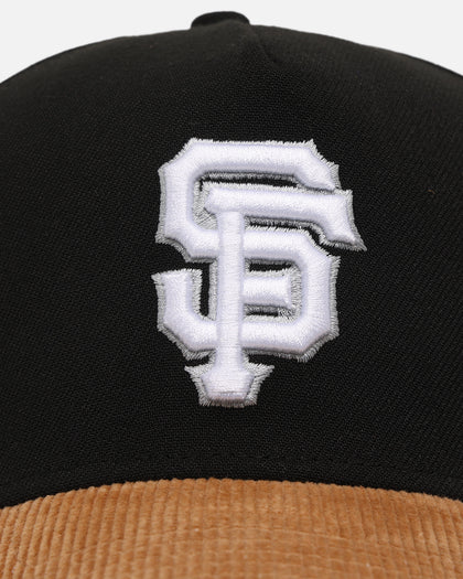 New Era San Francisco Giants 'Black Wheat' 39THIRTY A-Frame Stretch Fit Black/Wheat