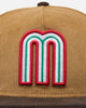 New Era Mexico National Baseball Team 'Mexican Cord Golfer' Corduroy Golfer Snapback Wheat