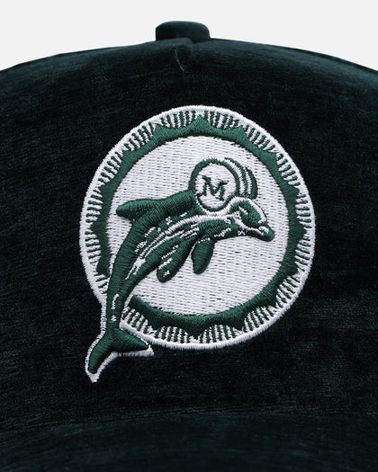New Era Miami Dolphins 'Plush Chenille' 9FORTY A-Frame Snapback Dark Green
