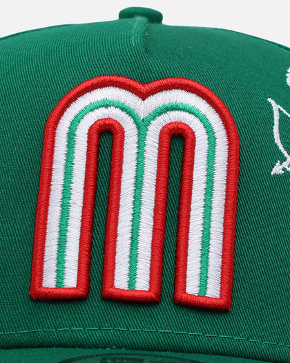 New Era Mexico National Baseball Team 'Cherub Official Team Color' 9FORTY A-Frame Snapback Green