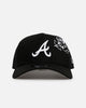 New Era Atlanta Braves 'Cherub Trucker' 9FORTY A-Frame Trucker Snapback Black/White