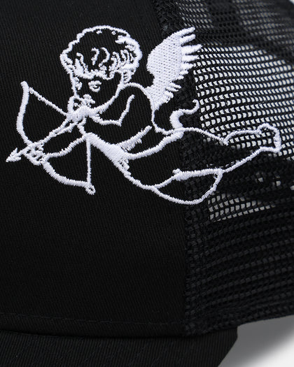 New Era Mexico National Baseball Team 'Cherub Trucker' 9FORTY A-Frame Trucker Snapback Black/White