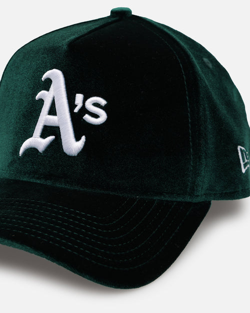 New Era Oakland Athletics 'Velvet Official Team Color' 9FORTY A-Frame Snapback Green