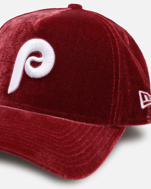 New Era Philadelphia Phillies 'Velvet Official Team Color' 9FORTY A-Frame Snapback Burgundy