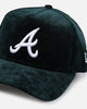 New Era Atlanta Braves 'Plush Chenille' 9FORTY A-Frame Snapback Dark Green
