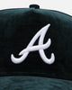 New Era Atlanta Braves 'Plush Chenille' 9FORTY A-Frame Snapback Dark Green