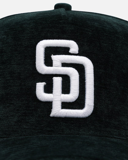 New Era San Diego Padres 'Plush Chenille' 9FORTY A-Frame Snapback Dark Green