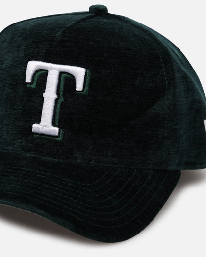 New Era Texas Rangers 'Plush Chenille' 9FORTY A-Frame Snapback Dark Green