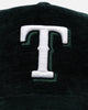 New Era Texas Rangers 'Plush Chenille' 9FORTY A-Frame Snapback Dark Green
