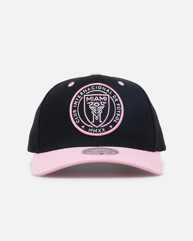 Buy Mitchell & Ness Inter Miami Logo Pro Crown Snapback Faded Black with  crypto