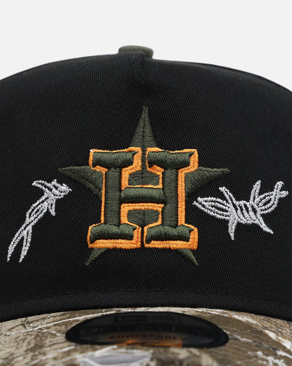 New Era Houston Astros 'Realtree Grit 2.0' 9FORTY A-Frame Snapback Black/Green/Orange